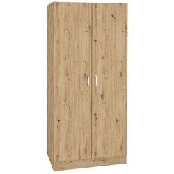 Dulap Haaus Remi 2D cu rafturi 170x80 cm (Artisan Oak) Thumb