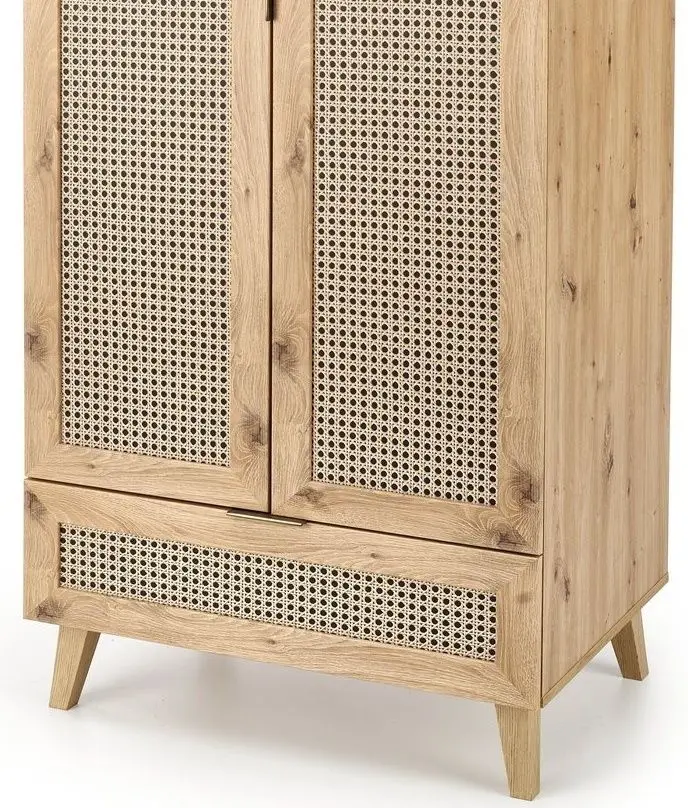 Dulap Halmar Borneo S-1 (Artisan Oak/Black)