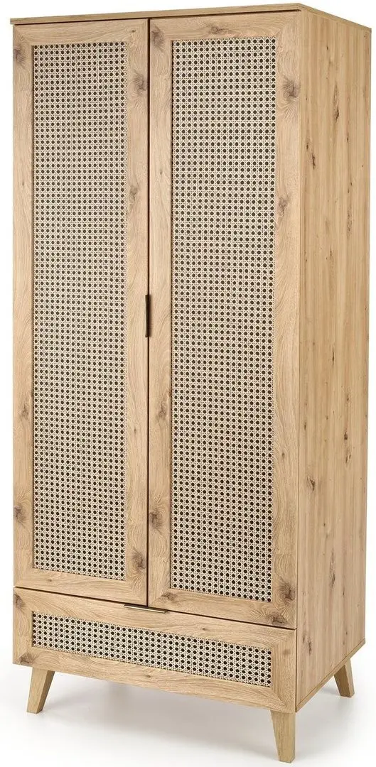 Dulap Halmar Borneo S-1 (Artisan Oak/Black)