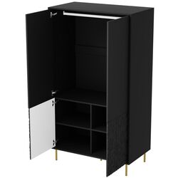 Шкаф Halmar Bullet S-1 (Black/Gold) Thumb