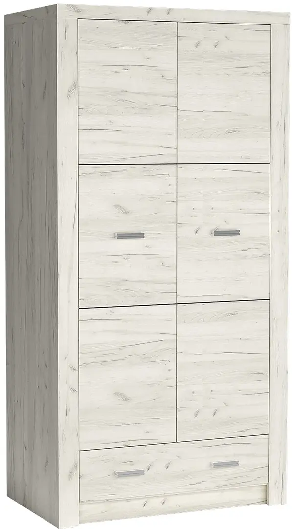 Dulap Halmar Indianapolis I-1 (Craft Oak White)