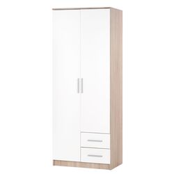 Dulap Halmar Lima S-2 (White/Sonoma Oak)