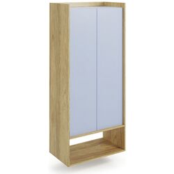 Dulap Halmar Mobius 2D suspendat (Hickory Natural/Blue Horizon)