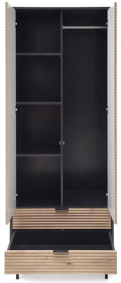 Шкаф Halmar Murano S-1 (Artisan Oak/Black)