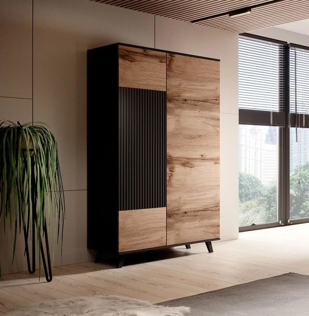 Шкаф Halmar Random S-1 (Wotan Oak/Black)