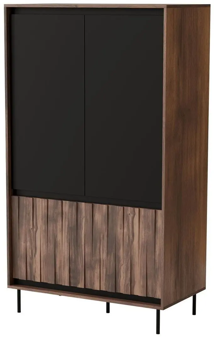 Шкаф Halmar Swing S-1 (Walnut/Black)