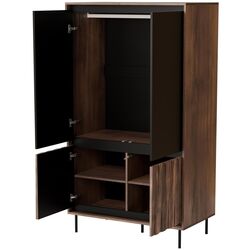 Шкаф Halmar Swing S-1 (Walnut/Black) Thumb