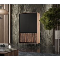 Dulap Halmar Swing S-1 (Walnut/Black)