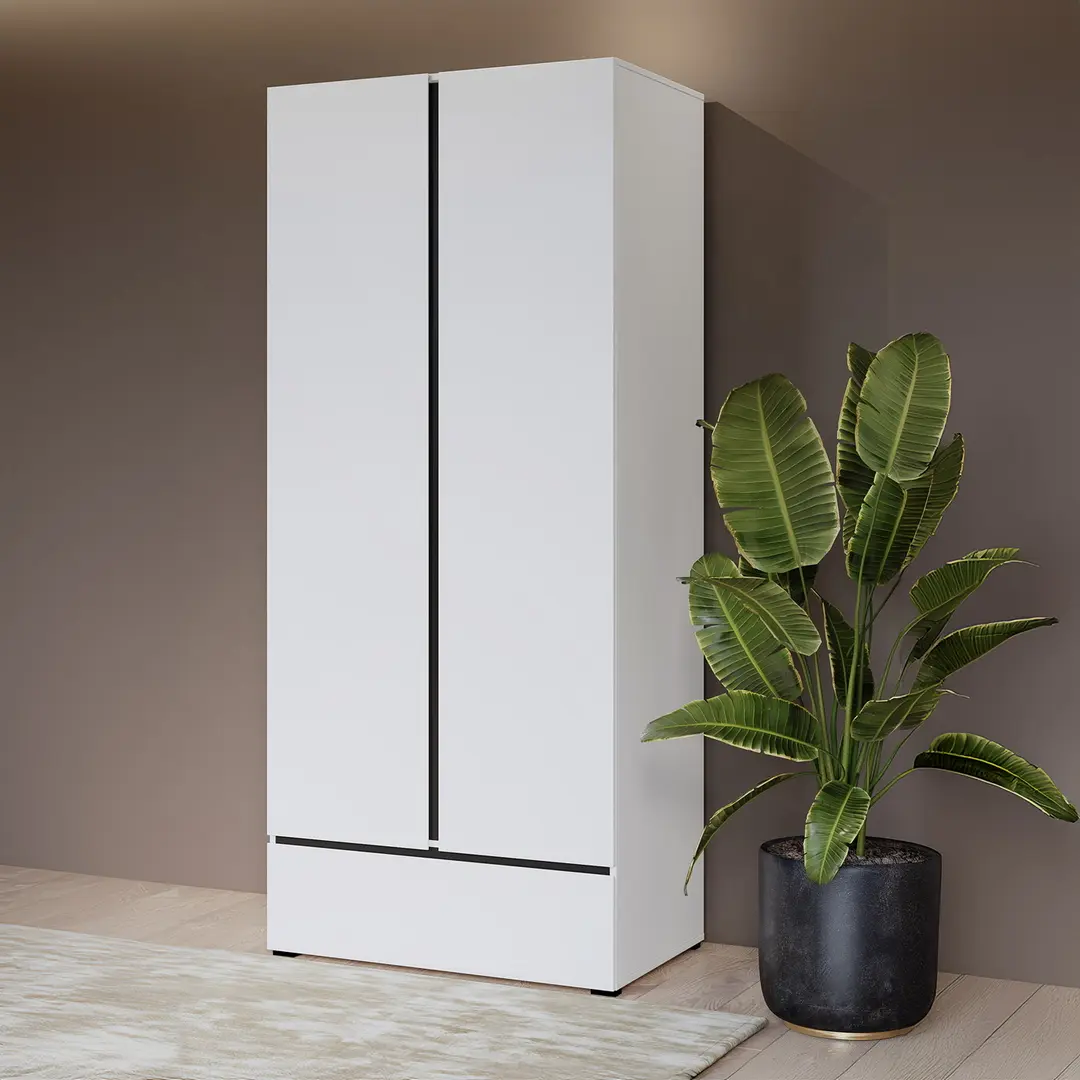 Dulap Helvetia Cross 249WMY18 (White/Black)