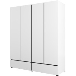 Шкаф Helvetia Cross 249WMY20 (White/Black) Thumb