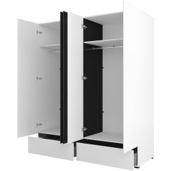 Шкаф Helvetia Cross 249WMY20 (White/Black) Thumb