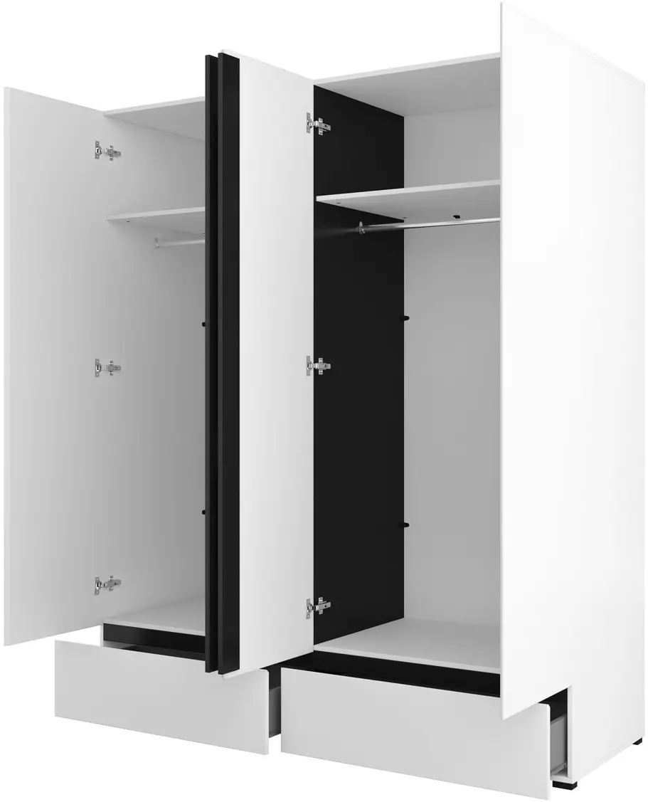 Шкаф Helvetia Cross 249WMY20 (White/Black)