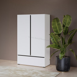 Шкаф Helvetia Cross 249WMY38 (White/Black)