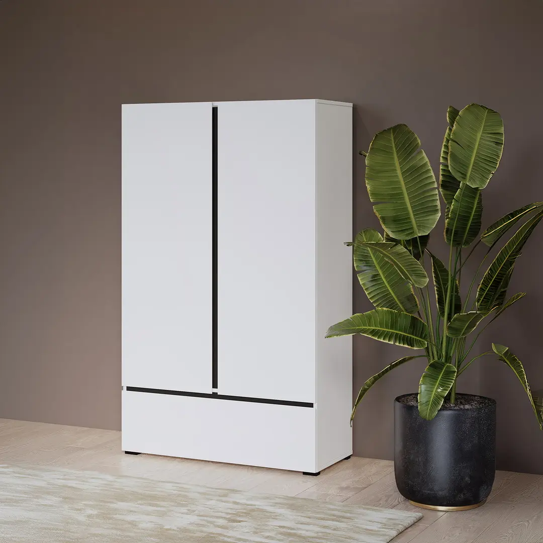 Шкаф Helvetia Cross 249WMY38 (White/Black)