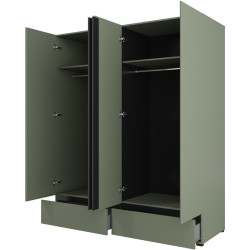 Шкаф Helvetia Cross 24GWMY20 (Green/Black) Thumb