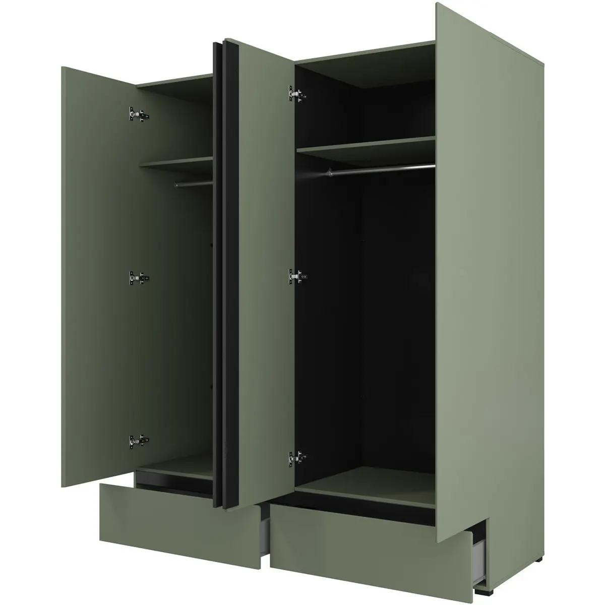 Шкаф Helvetia Cross 24GWMY20 (Green/Black) - 3