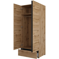 Dulap Helvetia Cross 24N6MY18 (Wotan Oak/Black) Thumb