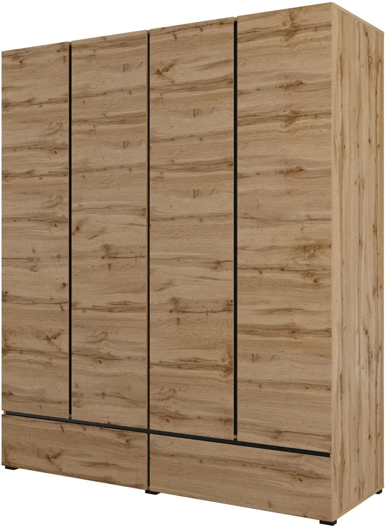 Шкаф Helvetia Cross 24N6MY20 (Wotan Oak/Black)