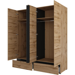 Шкаф Helvetia Cross 24N6MY20 (Wotan Oak/Black) Thumb