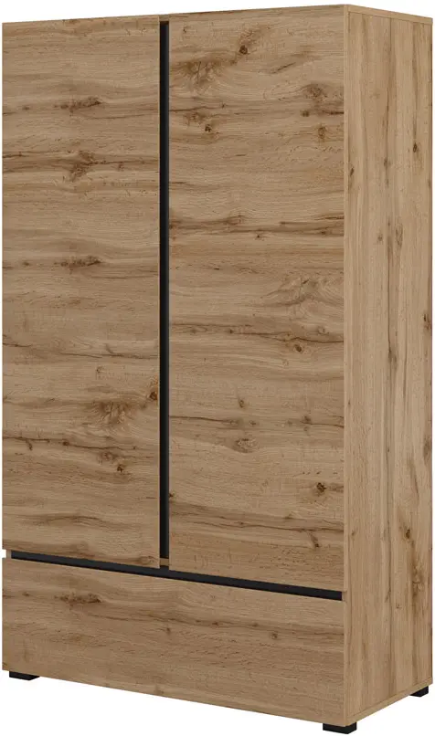 Dulap Helvetia Cross 24N6MY38 (Wotan Oak/Black)