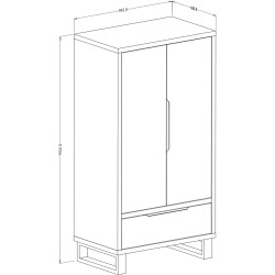 Dulap Helvetia Halle 24N0HK18 (Wotan Oak) Thumb