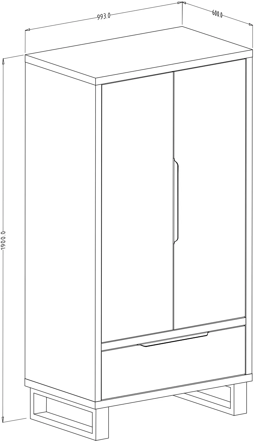 Dulap Helvetia Halle 24N0HK18 (Wotan Oak)