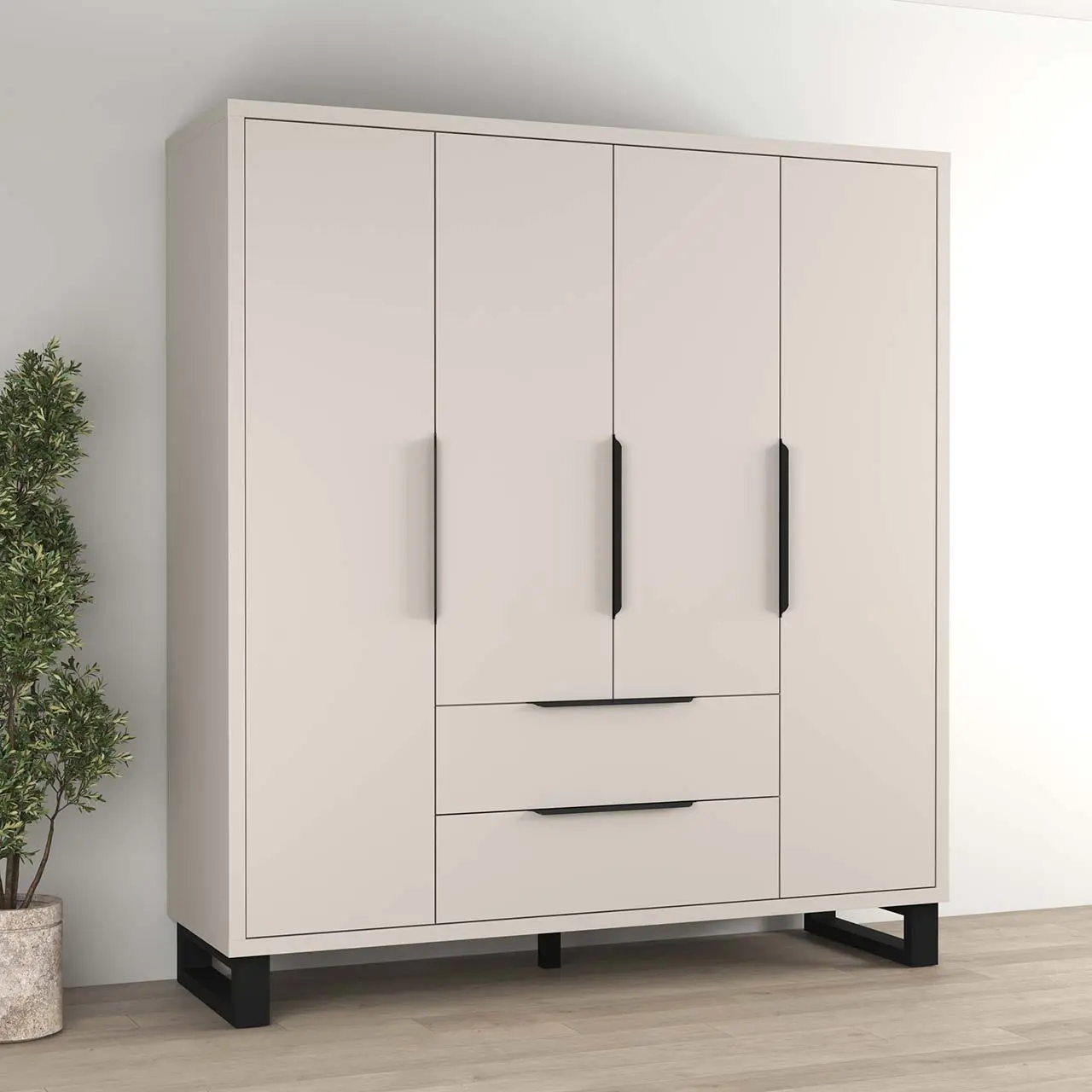 Шкаф Helvetia Halle S 24KSNG20 (Cashmere) - 6
