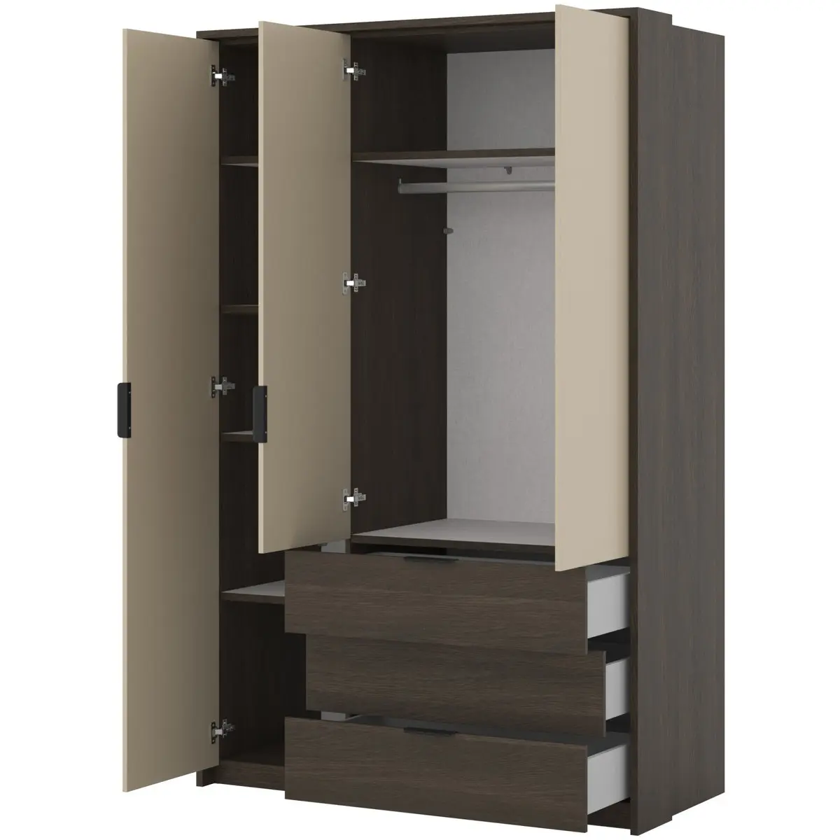 Шкаф Helvetia Mola 24D1OI19 (Dunin oak/Light beige) - 3