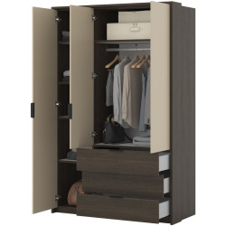 Шкаф Helvetia Mola 24D1OI19 (Dunin oak/Light beige) Thumb