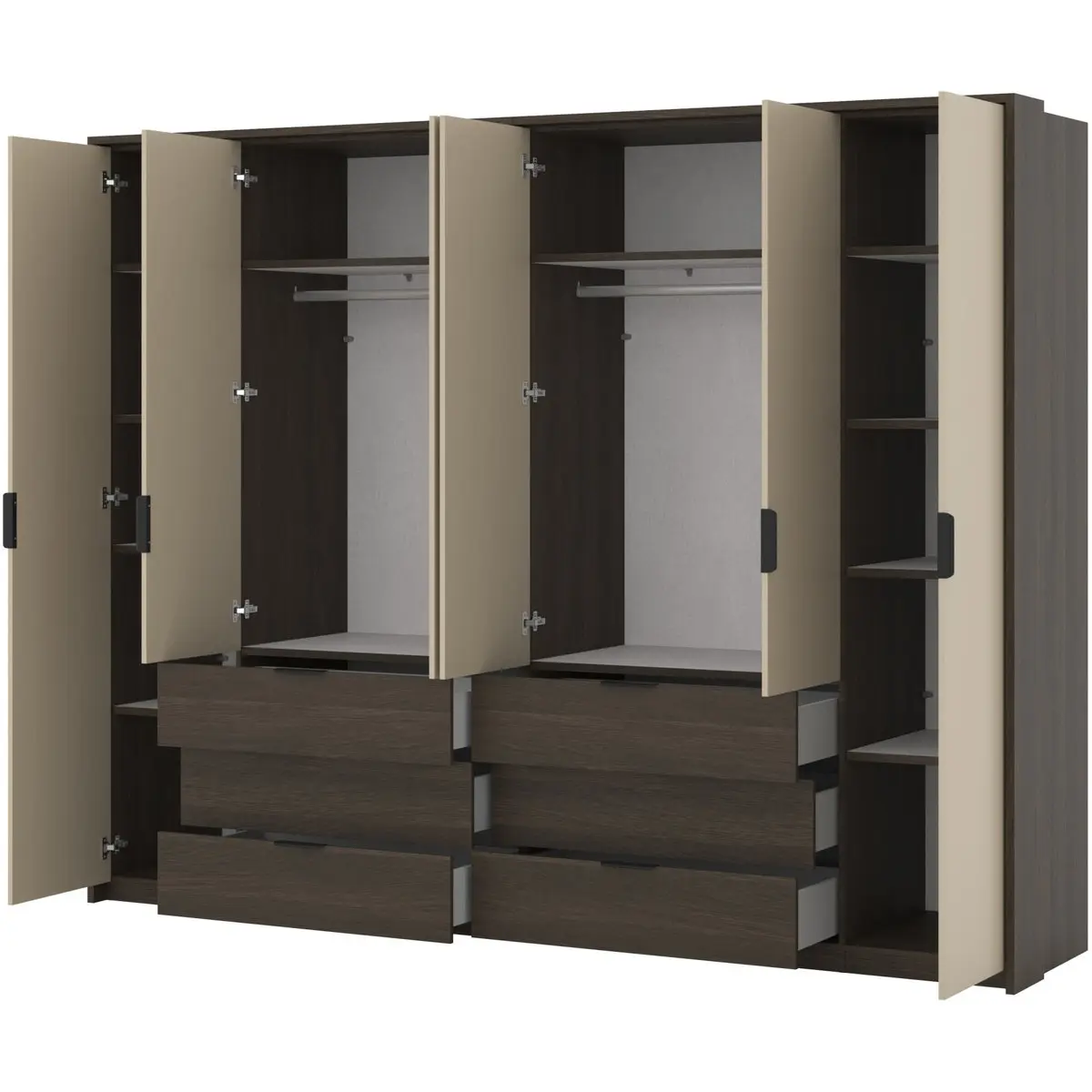 Шкаф Helvetia Mola 24D1OI29 (Dunin oak/Light beige) - 3