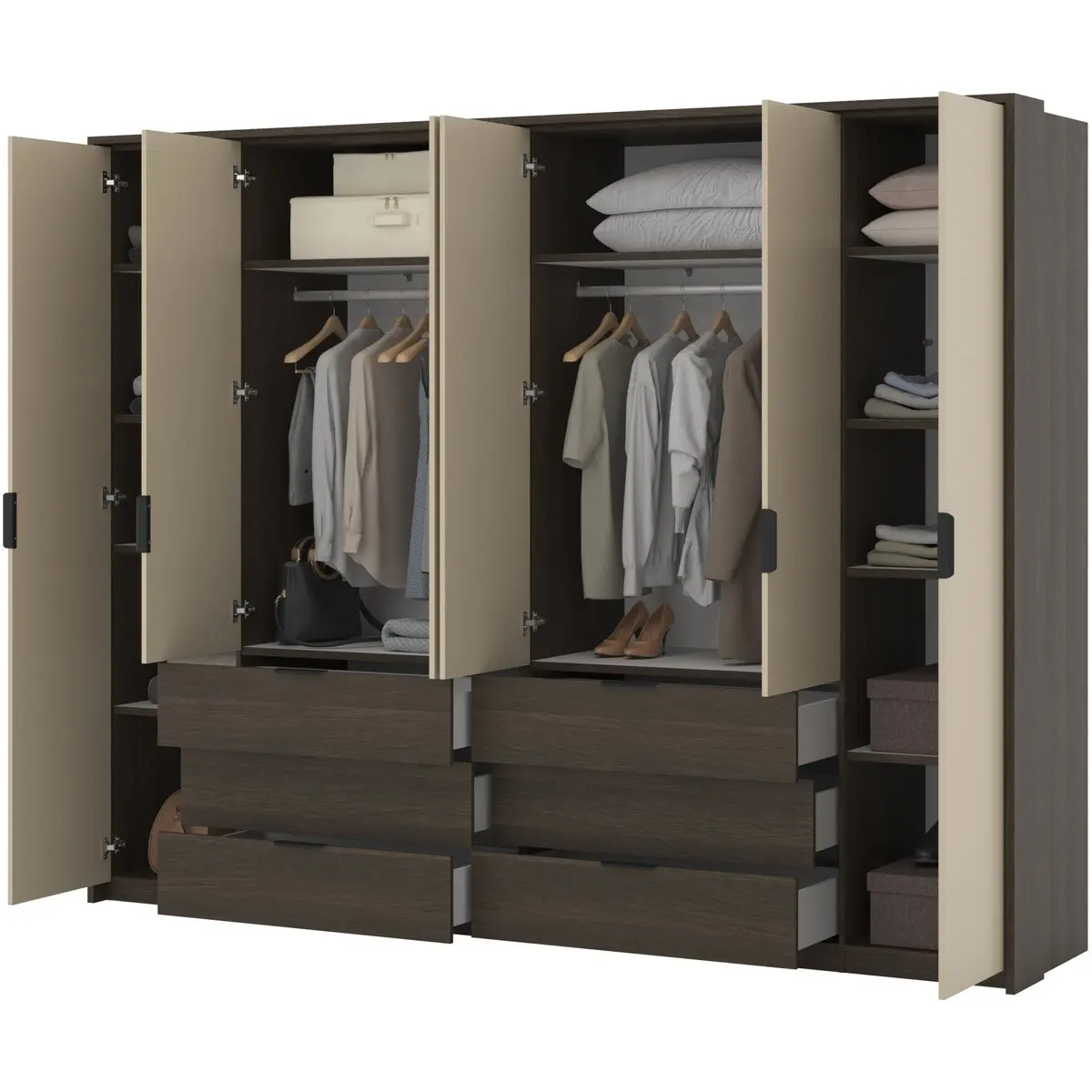 Шкаф Helvetia Mola 24D1OI29 (Dunin oak/Light beige) - 4