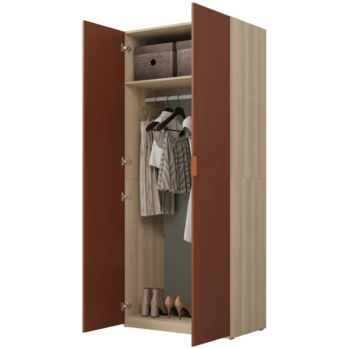 Шкаф Helvetia Montana 24ETOL18 (Elegant oak/Terracotta) - 4