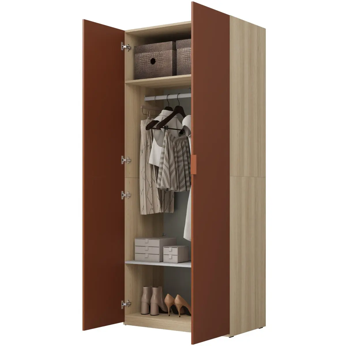 Шкаф Helvetia Montana 24ETOL18 (Elegant oak/Terracotta) - 5