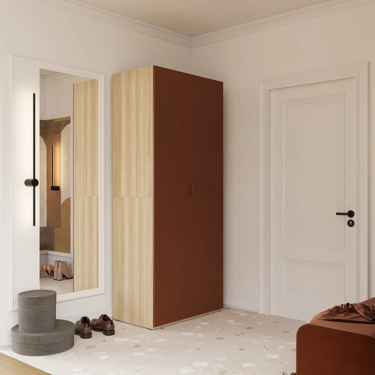 Шкаф Helvetia Montana 24ETOL18 (Elegant oak/Terracotta) - 7