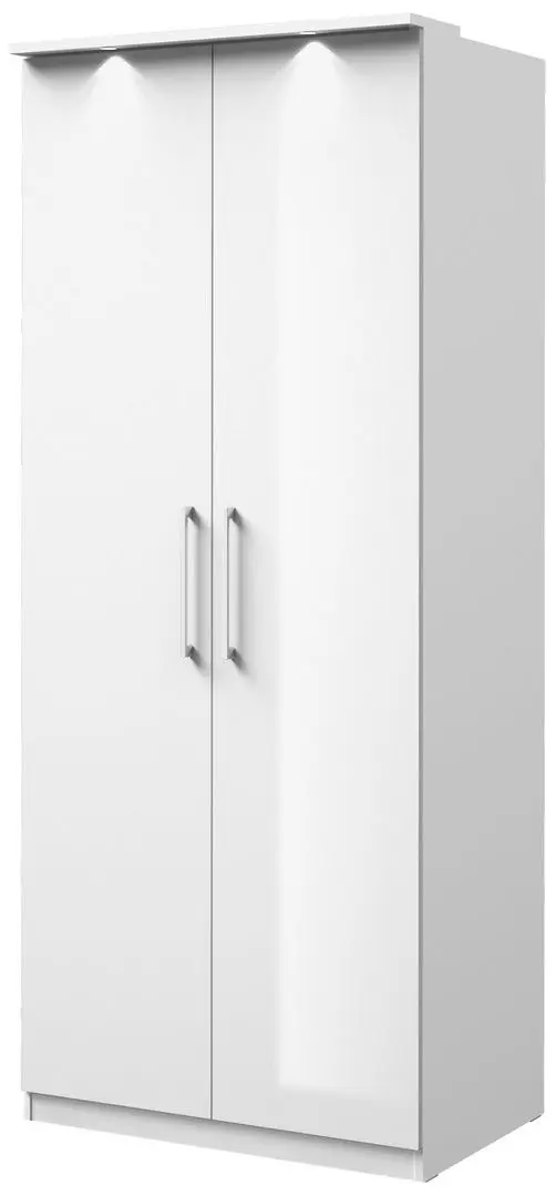 Dulap Helvetia Optima №18 (White/White Gloss)