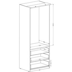 Шкаф Helvetia Optima №68 (White/White Gloss) Thumb