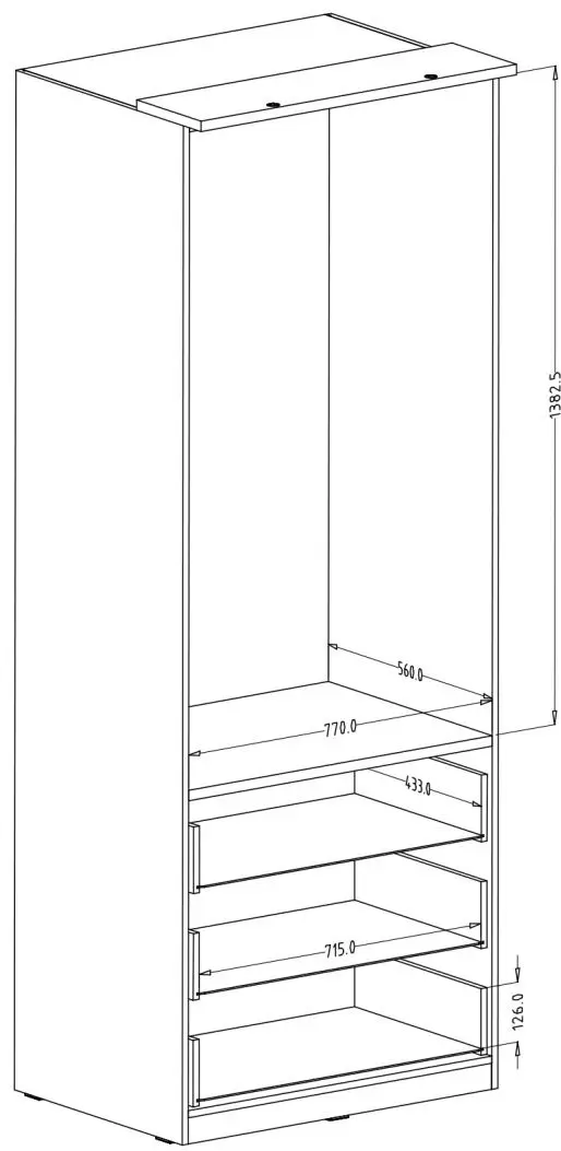 Шкаф Helvetia Optima №68 (White/White Gloss)