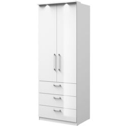 Dulap Helvetia Optima №68 (White/White Gloss)
