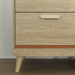 Dulap Helvetia Scandi 24D5OH19 (Oiled Oak/Brick) Thumb
