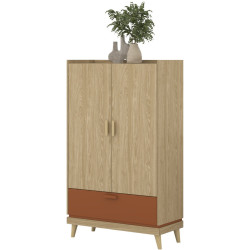 Шкаф Helvetia Scandi 24D5OH38 (Oiled Oak/Brick) Thumb
