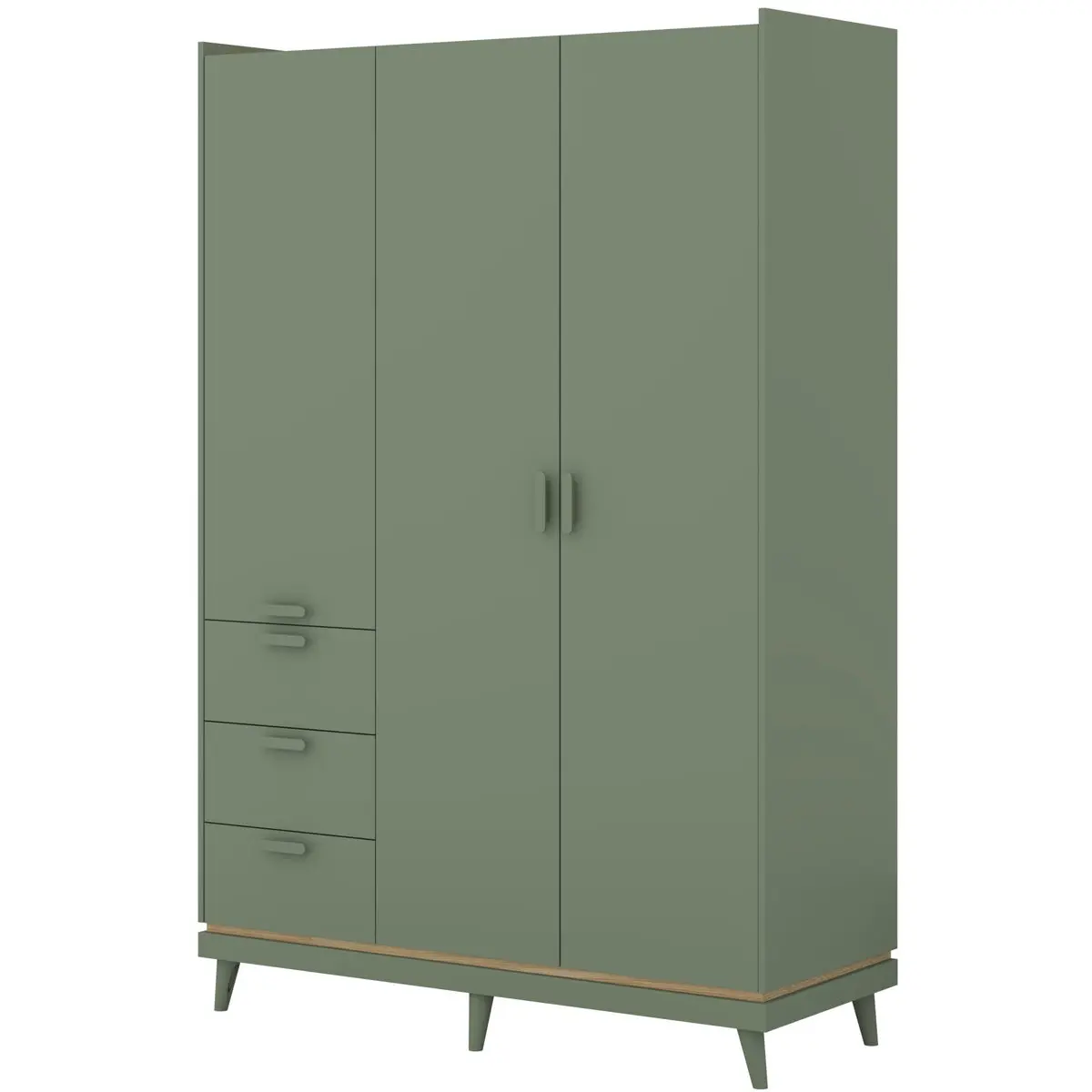 Шкаф Helvetia Scandi 24GDOH19 (Faded green/Oiled oak) - 2