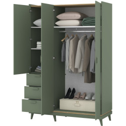 Шкаф Helvetia Scandi 24GDOH19 (Faded green/Oiled oak) Thumb