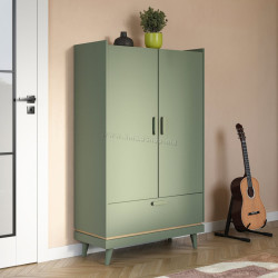 Шкаф Helvetia Scandi 24GDOH38 (Faded green/Oiled oak)