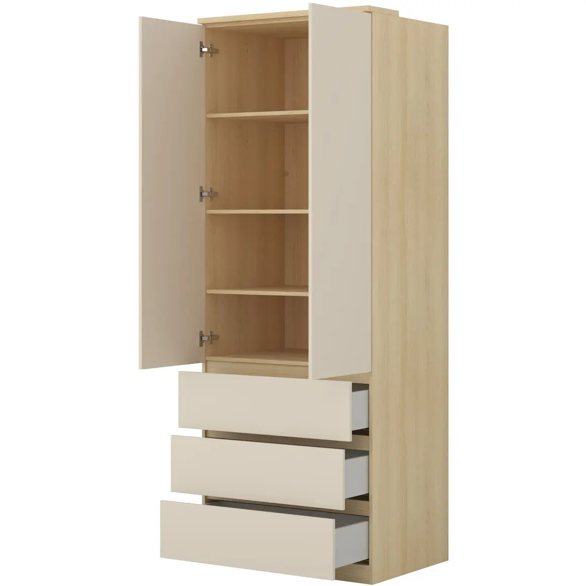 Dulap Helvetia Terra 24LBON68 (Lindberg Oak/Sand Beige) - 5