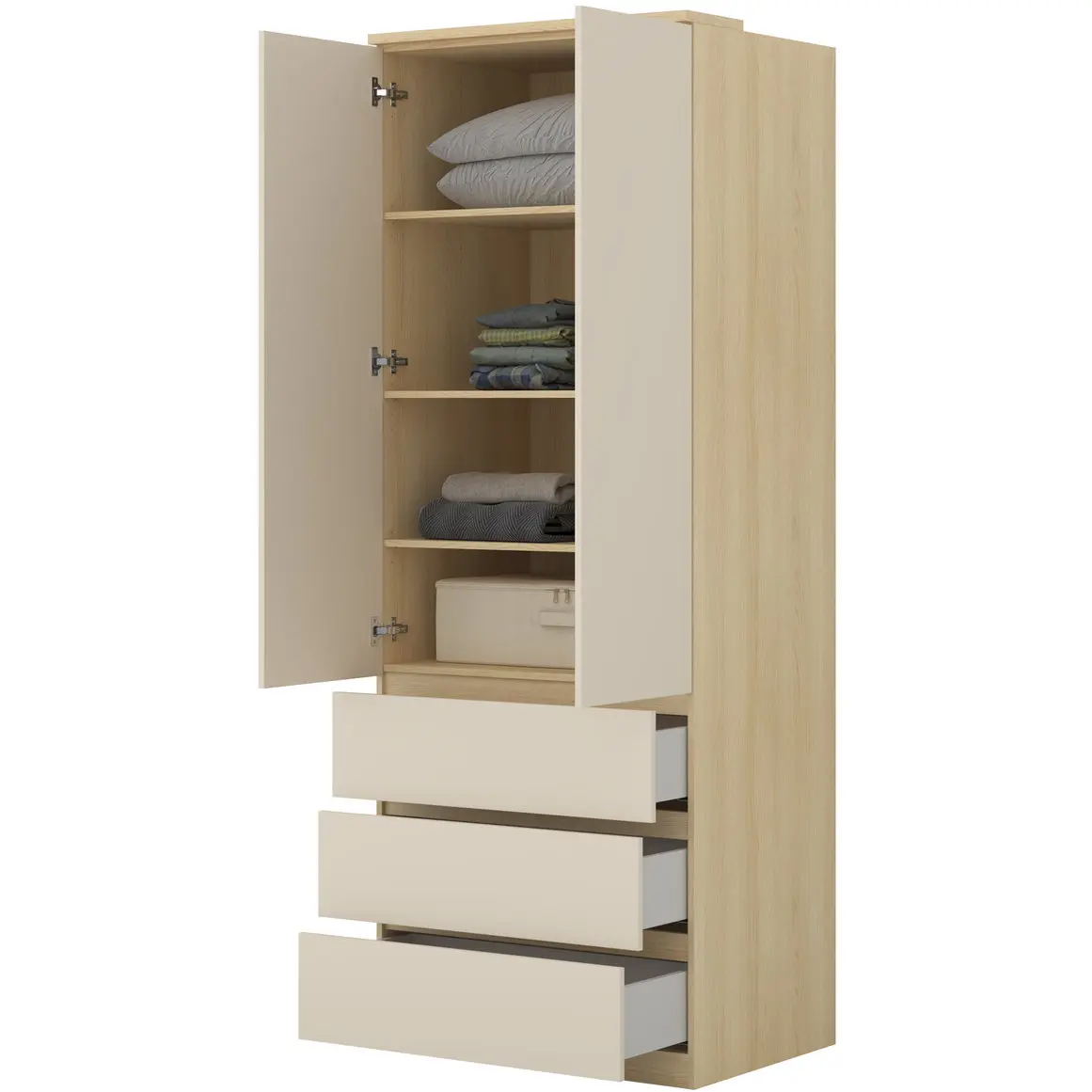 Dulap Helvetia Terra 24LBON68 (Lindberg Oak/Sand Beige) - 6