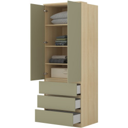 Dulap Helvetia Terra 24LEON68 (Lindberg Oak/Eucalyptus) Thumb