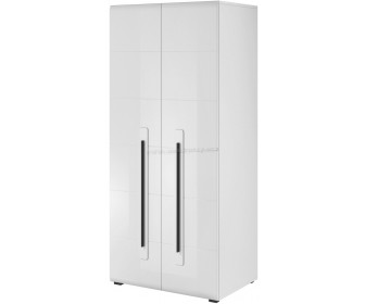 Dulap Helvetia Tulsa №18 2D (White/White Gloss)