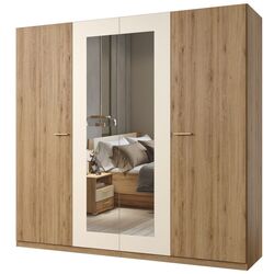 Шкаф с зеркалом Helvetia Vertina 4D (Wild Oak/Beige) Thumb