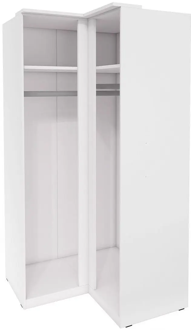 Шкаф угловой Helvetia Optima №16 (White/White Gloss)