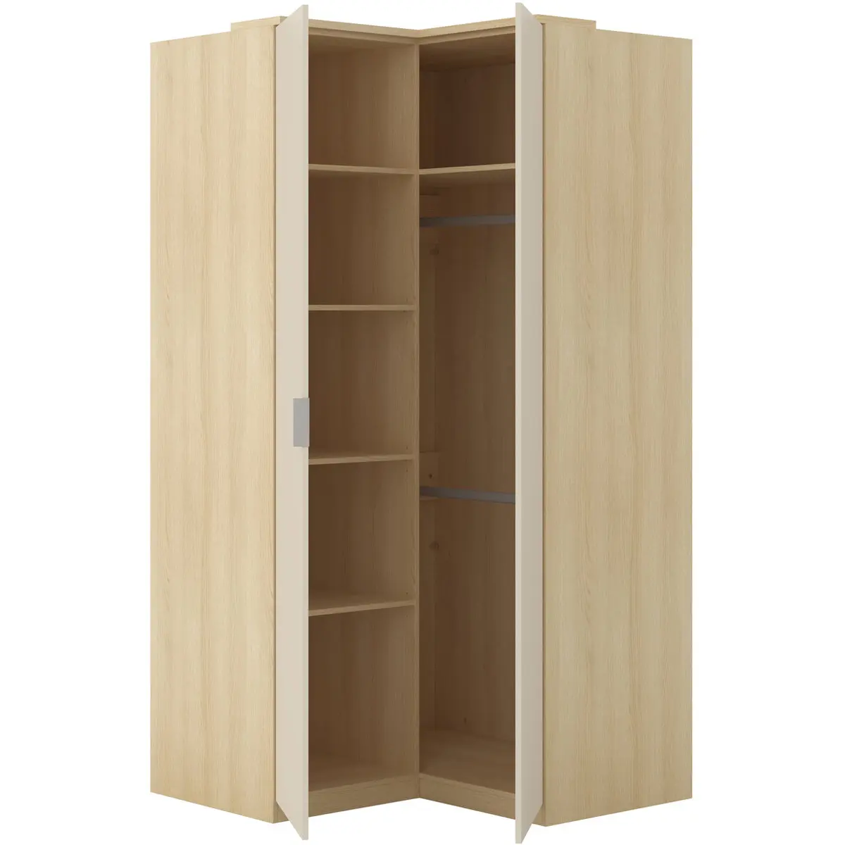 Шкаф угловой Helvetia Terra 24LBON16 (Lindberg oak/Sand beige) - 3